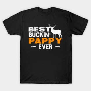 Best Buckin Pappy Ever Shirt Deer Hunting T-Shirt